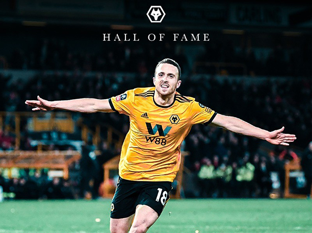 Hình ảnh Diogo Jota thời còn thi đấu cho Wolves.