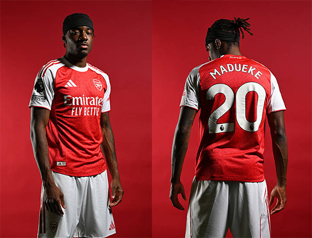 Madueke tự hào khoe áo số 20 tại Arsenal