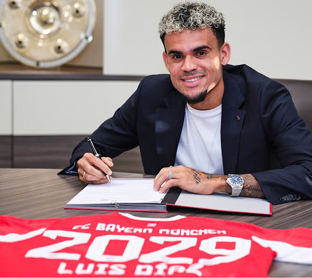 Luis Diaz rạng rỡ trong màu áo Bayern Munich