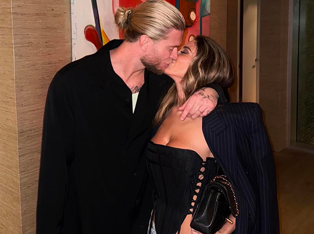 Diletta Leotta và Karius hạnh phúc bên nhau.