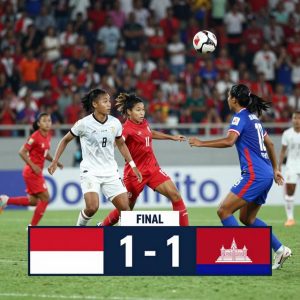 Indonesia W vs Cambodia W: Kịch tính 1-1 tại Asean Championship Women